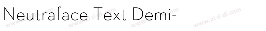 Neutraface Text Demi字体转换